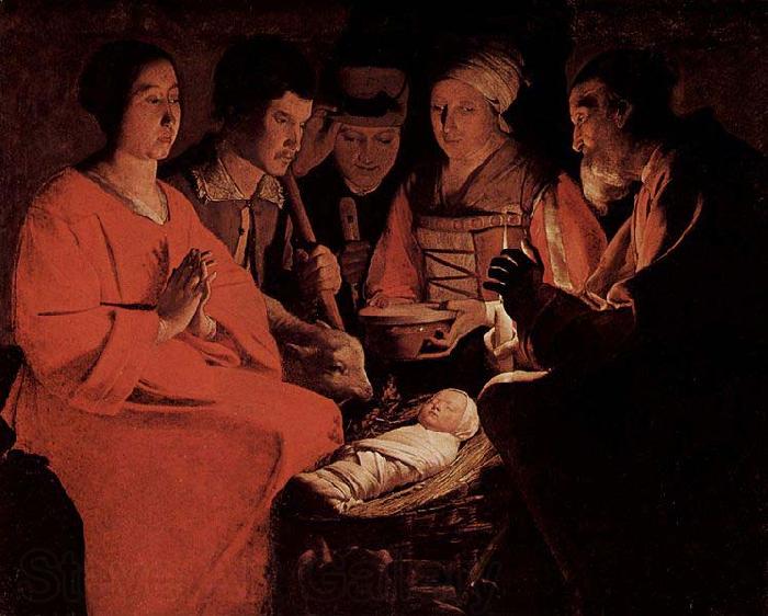 Georges de La Tour Nativity, Louvre France oil painting art